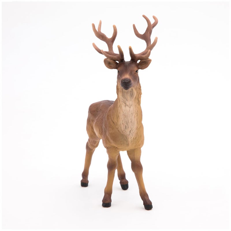 Papo -Hand-Painted - Figurine -Wild Animal Kingdom - Stag -53008 -Collectible - for Children - Suitable for Boys and Girls- from 3 Years Old - Image 3