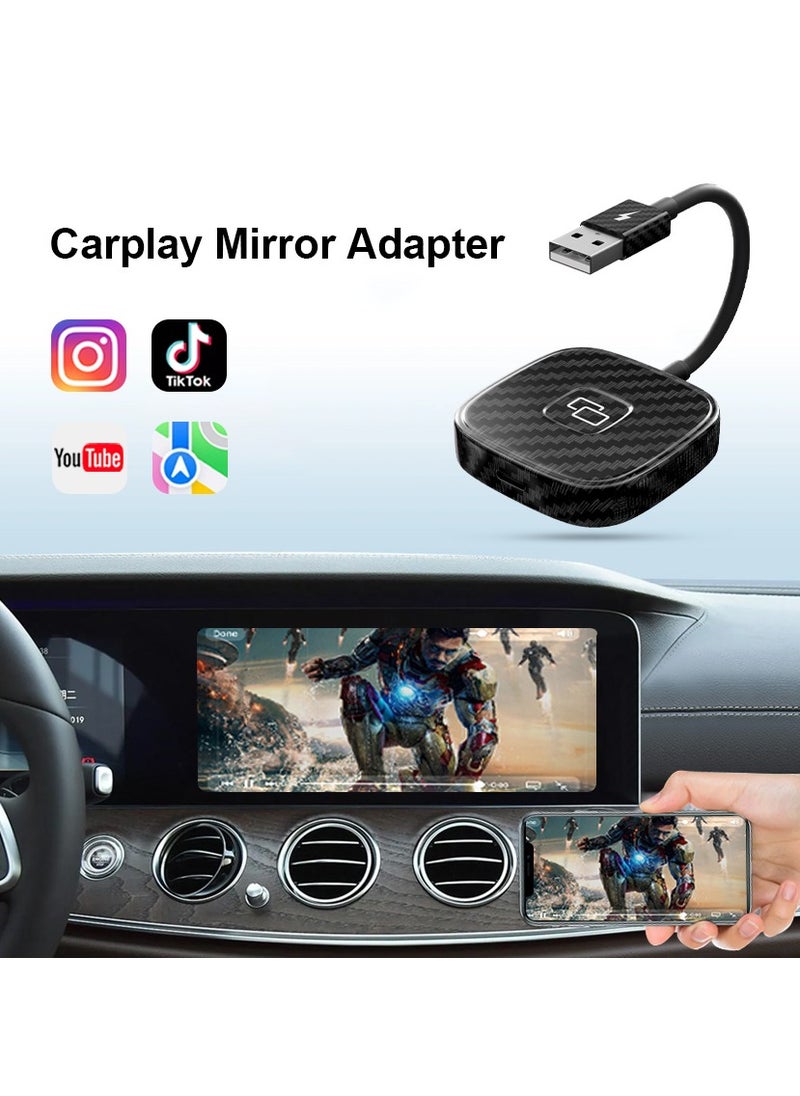 Generic - iPhone CarPlay Mirror Adapter, Screen Mirroring Supports Watching YouTube, TV News, Photos, Navigation and HD Videos - Image 1