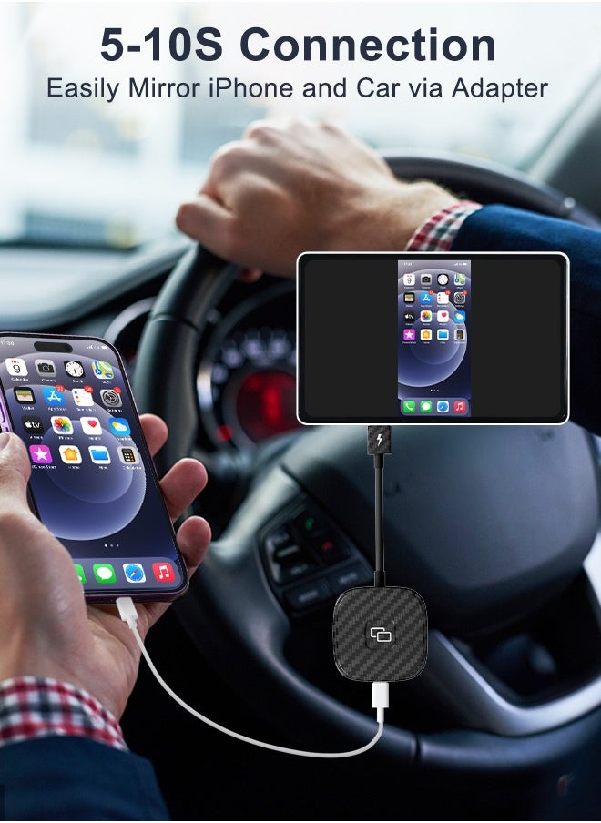 Generic - iPhone CarPlay Mirror Adapter, Screen Mirroring Supports Watching YouTube, TV News, Photos, Navigation and HD Videos - Image 1