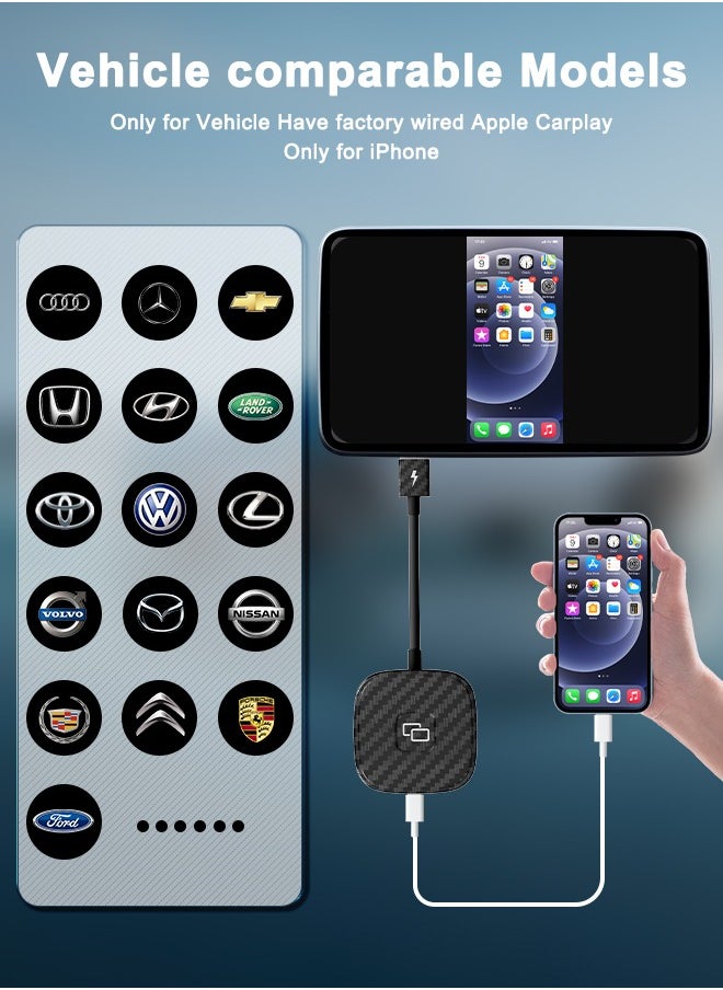 Generic - iPhone CarPlay Mirror Adapter, Screen Mirroring Supports Watching YouTube, TV News, Photos, Navigation and HD Videos - Image 1