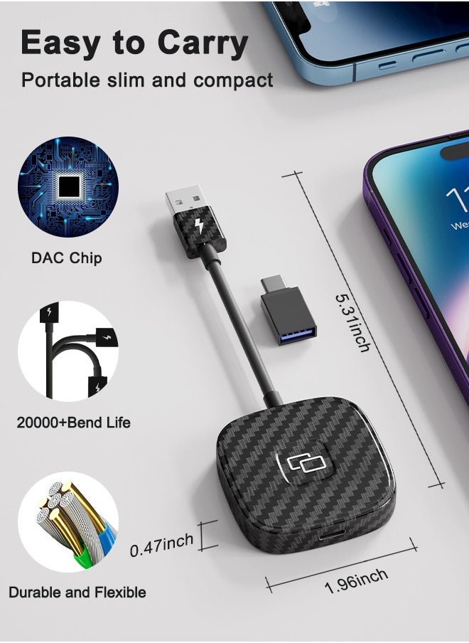 Generic - iPhone CarPlay Mirror Adapter, Screen Mirroring Supports Watching YouTube, TV News, Photos, Navigation and HD Videos - Image 1