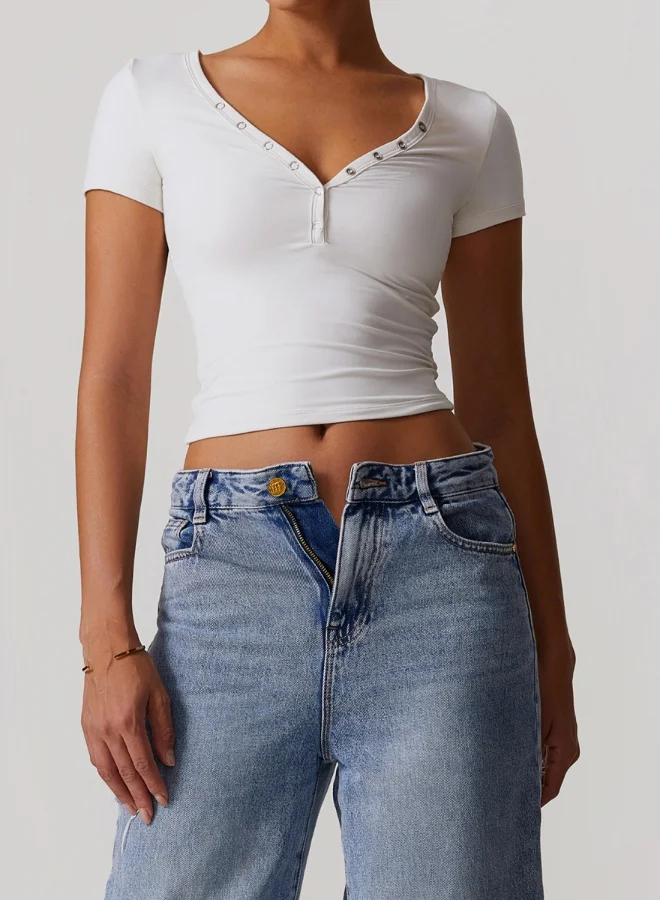KAWN.YOGA Womens Crop Top Short Sleeves