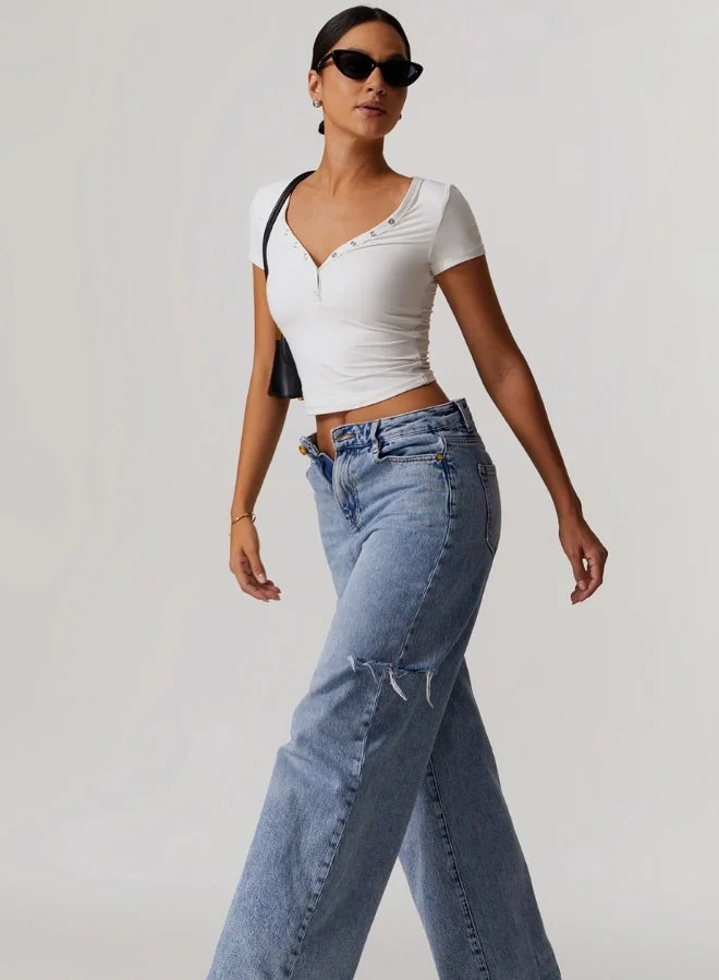 Womens Crop Top Short Sleeves