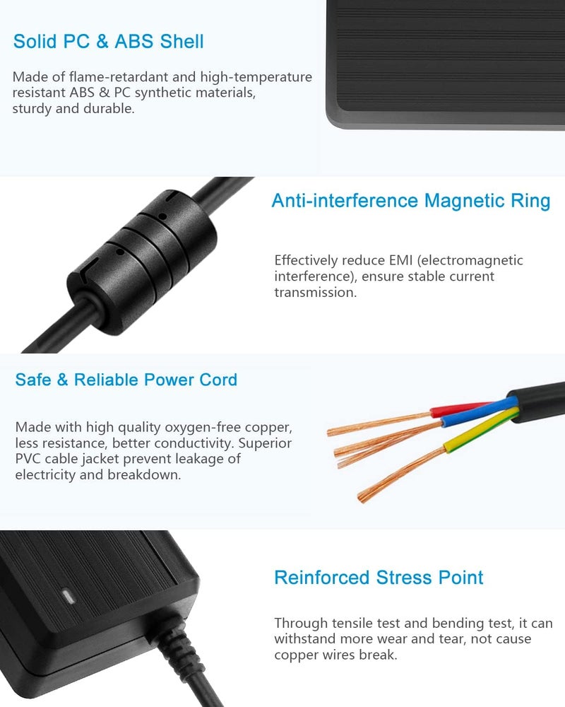 ALITOVE 5V 10A Power Supply Adapter AC/DC Converter 100-240V AC to DC 5 Volt 50W 10Amp 9A 8A 7A 2A Transformer with 5.5x2.5mm Plug for WS2812B WS2813 WS2811 W2813 SK6812 LED Strip Pixel String Light - Image 5