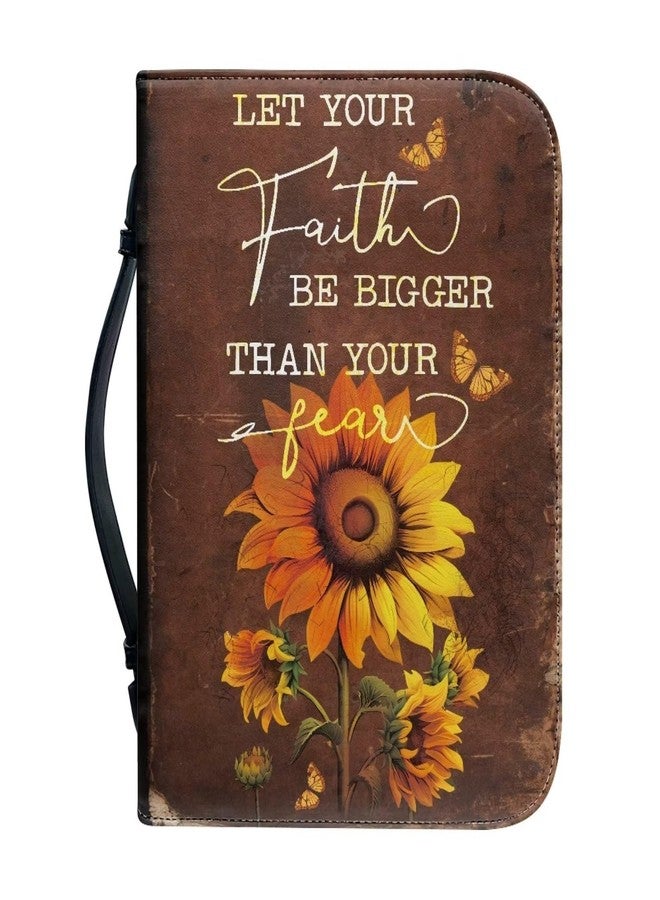 Psesaysky Sunflower Fall Women Bible Carrying Case - Multi-Purpose Bible Carrier - Lightweight Bible Cover for Woman - Large Size - Image 1
