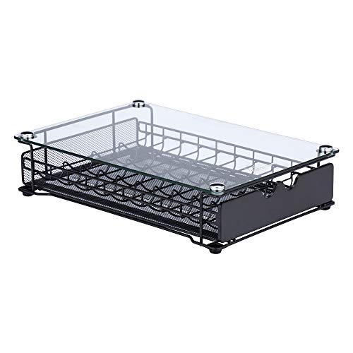 Rice rat Vertuo Capsule Holder Drawer for Nespresso With Glass For Cabinet Vertuoline Pod Storage Rack For Counter (Class-40 Pods) - Image 3