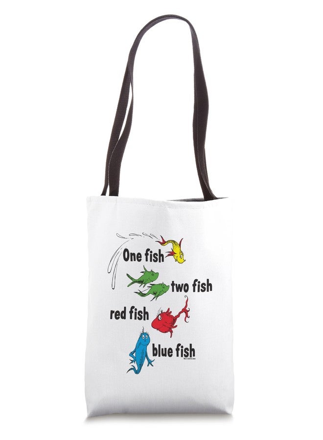 Dr. Seuss One Fish Two Fish Red Fish Blue Fish Tote Bag - Image 1