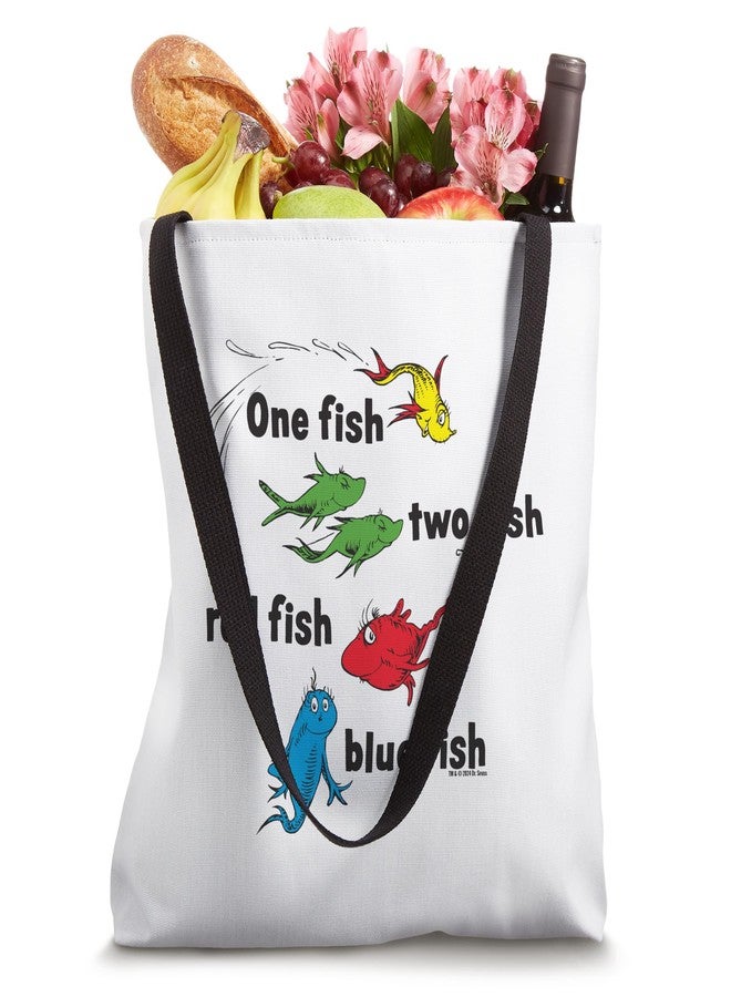 Dr. Seuss One Fish Two Fish Red Fish Blue Fish Tote Bag - Image 4