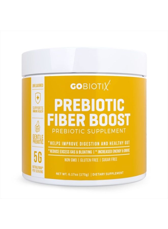 GoBiotix Prebiotic Fiber Supplement - Supports Gut Health and Digestive Regularity - Soluble Powder Fiber Supplement for Women + Men - Gummies Alternative - Gluten Free, Sugar Free, Keto, Vegan (1 Pack) - Image 1