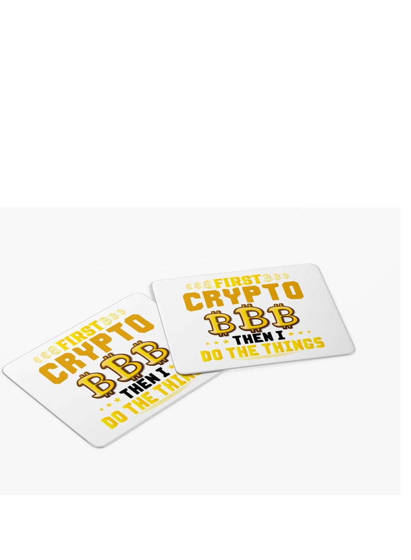 PRINTSHOP4ME Bitcoin Mouse pad for Crypto Currency Bitcoin lovers and Bitcoin traders (Design 5) - Image 2
