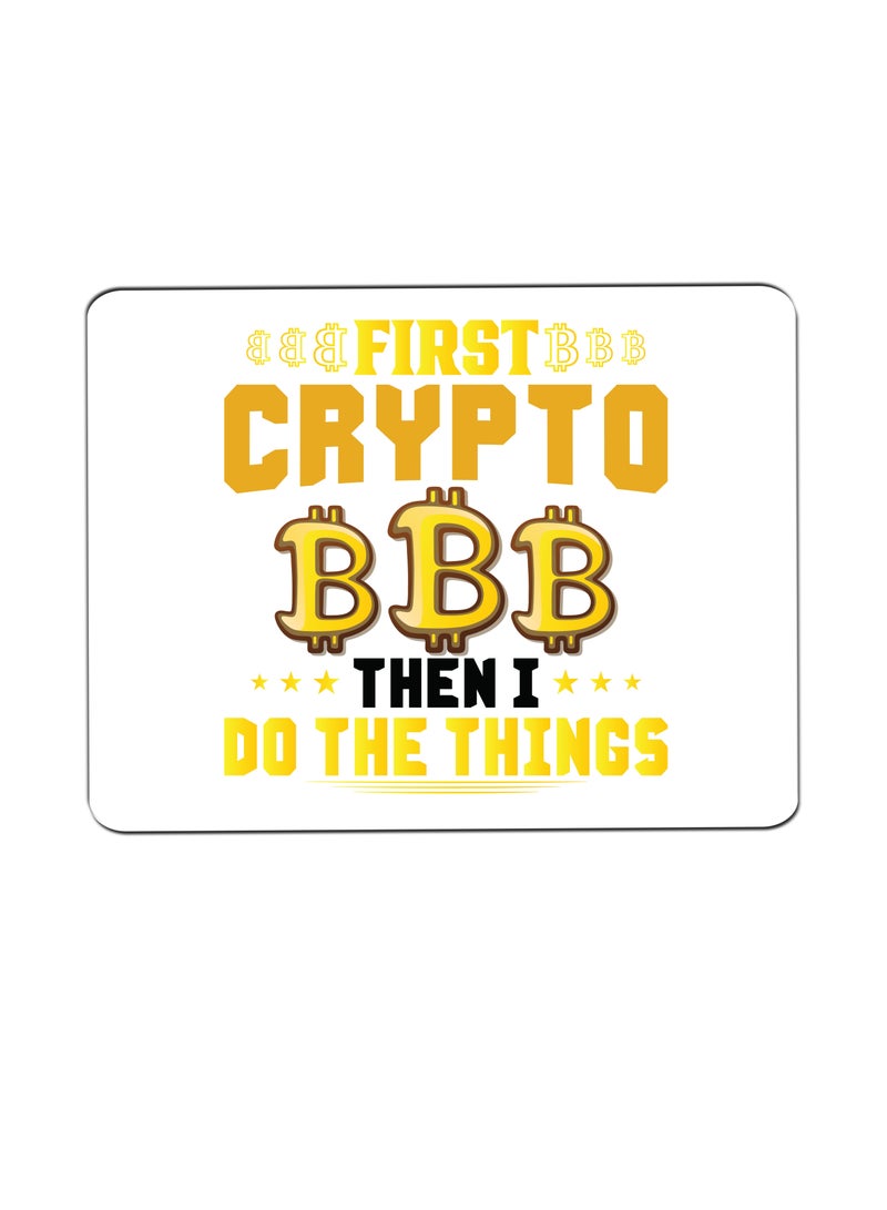 PRINTSHOP4ME Bitcoin Mouse pad for Crypto Currency Bitcoin lovers and Bitcoin traders (Design 5) - Image 1