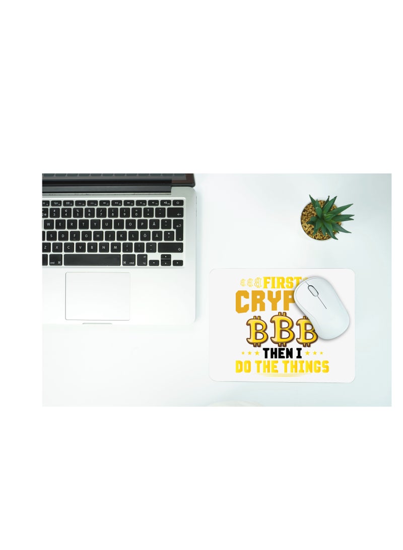 PRINTSHOP4ME Bitcoin Mouse pad for Crypto Currency Bitcoin lovers and Bitcoin traders (Design 5) - Image 4