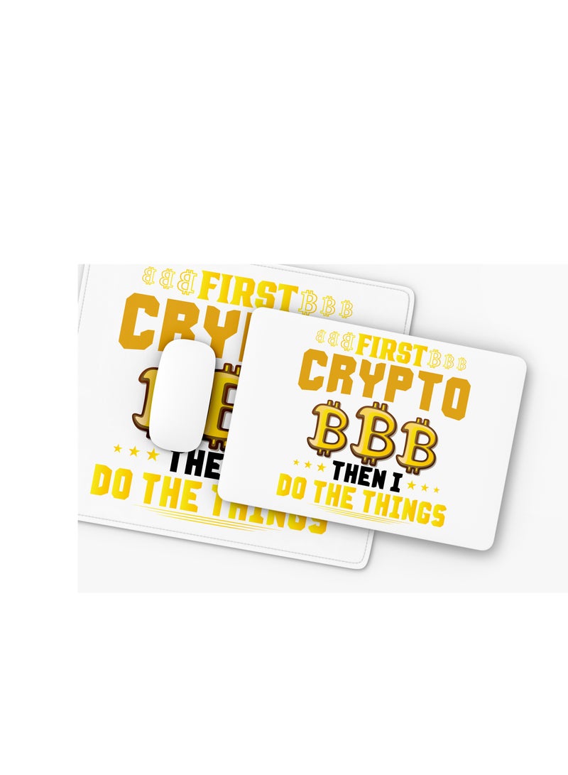 PRINTSHOP4ME Bitcoin Mouse pad for Crypto Currency Bitcoin lovers and Bitcoin traders (Design 5) - Image 3