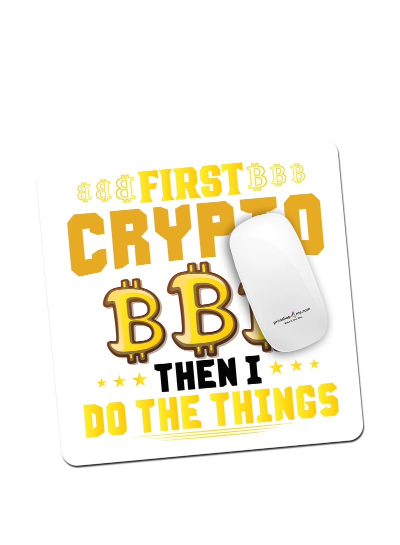 PRINTSHOP4ME Bitcoin Mouse pad for Crypto Currency Bitcoin lovers and Bitcoin traders (Design 5) - Image 5