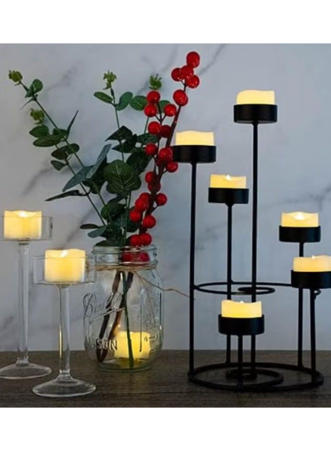 24 Pieces - Flameless LED Flickering Battery Operated Votive Candle - Image 2