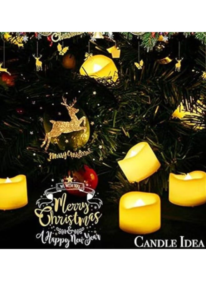 24 Pieces - Flameless LED Flickering Battery Operated Votive Candle - Image 3