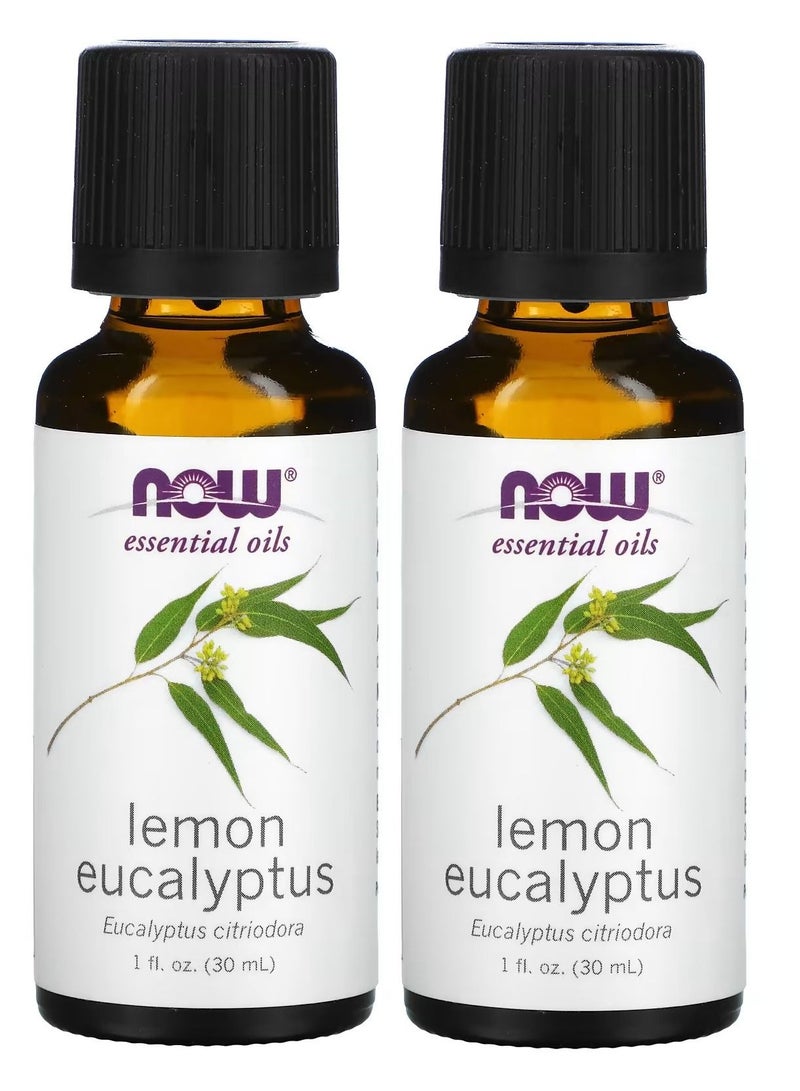 now Essential Oils Lemon & Eucalyptus 1 fl oz (30 ml) pack of 2