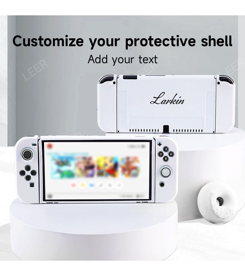 A Custom TPU Protective Case For Switch Oled With Name And Text Options Dustproof Scratch Resistant Shockproof Easy To Carry Gaming Console Accessory Perfect Gift For Gaming Enthusias Pink - Image 5