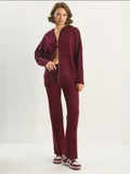 Bianco Lucci Burgundy Red