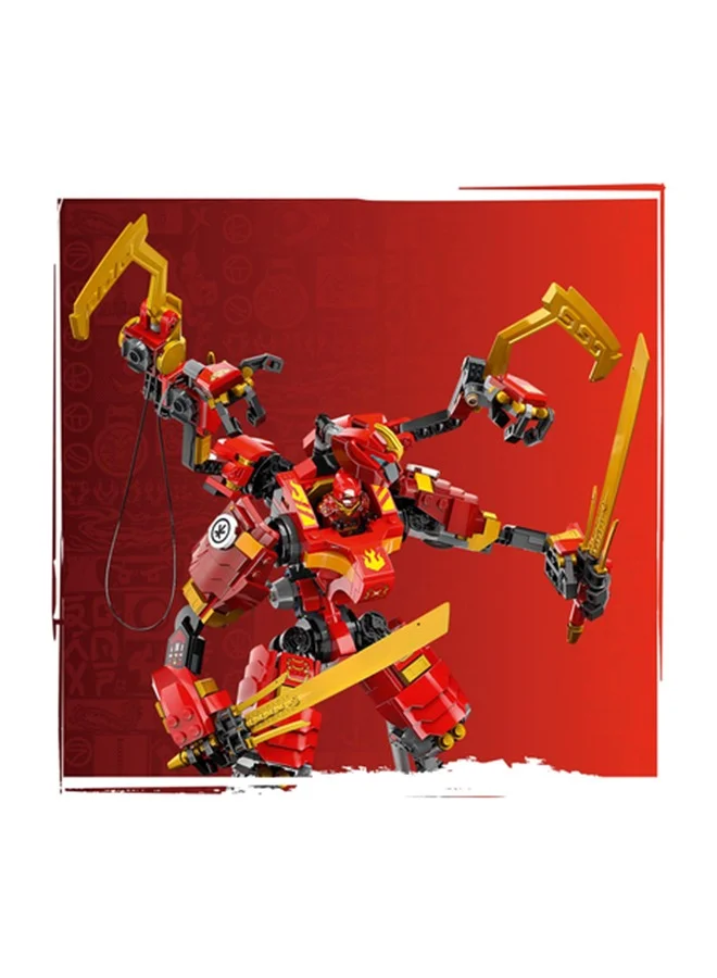 LEGO 71812 NINJAGO Kai’s Ninja Climber Mech Adventure Toy Set for Kids with Buildable Figure and 4 Minifigures, Birthday Gift for Boys and Girls Aged 9 Years Old and over Who Love Independent Play