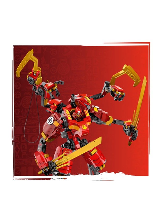 LEGO - 71812 NINJAGO Kai’s Ninja Climber Mech Adventure Toy Set for Kids with Buildable Figure and 4 Minifigures, Birthday Gift for Boys and Girls Aged 9 Years Old and over Who Love Independent Play - Image 1