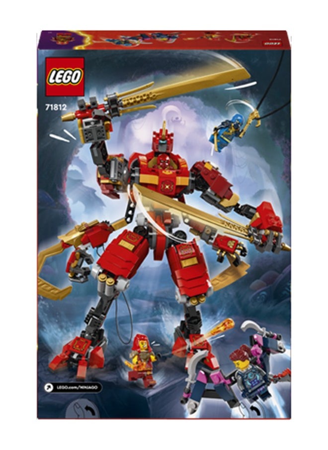 LEGO - 71812 NINJAGO Kai’s Ninja Climber Mech Adventure Toy Set for Kids with Buildable Figure and 4 Minifigures, Birthday Gift for Boys and Girls Aged 9 Years Old and over Who Love Independent Play - Image 1