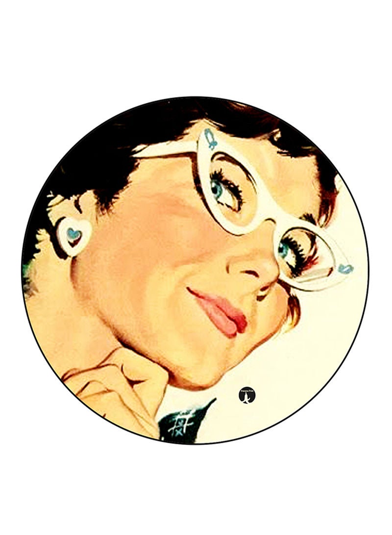 RKN Vintage Art Printed Large Pin Multicolour - Image 1