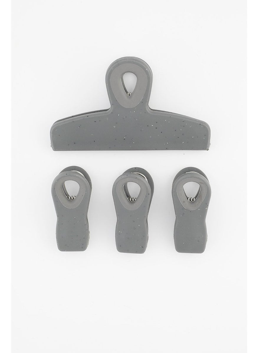 Bombay - 4 Pcs Magnetic Bag Clips, Grey - Image 1