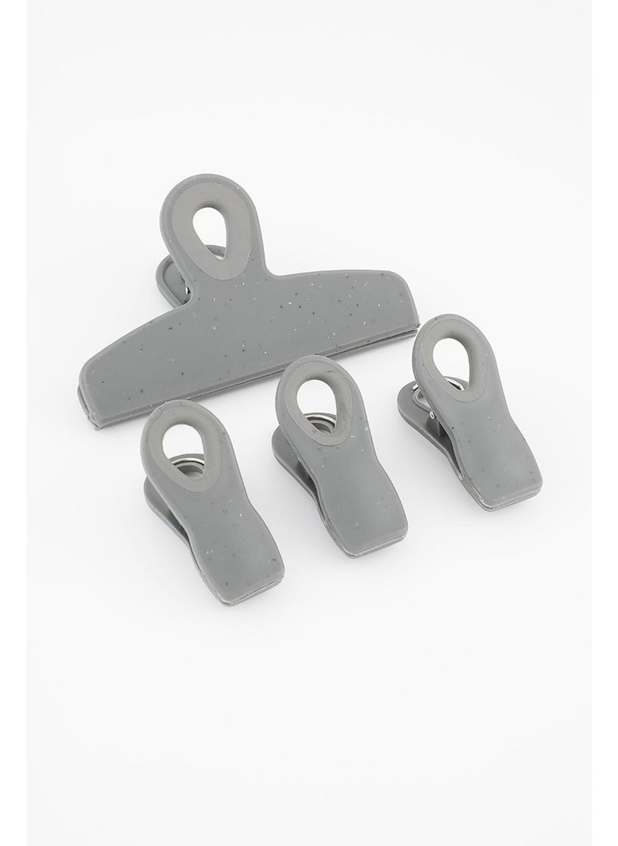 Bombay - 4 Pcs Magnetic Bag Clips, Grey - Image 1