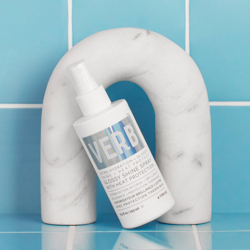 VERB Glossy Shine Spray, 2 fl oz - Moisturizing Heat Protection Hair Spray - Adds High Shine and Primes for Styling - Vegan, No Parabens or Harmful Sulfates - Image 5