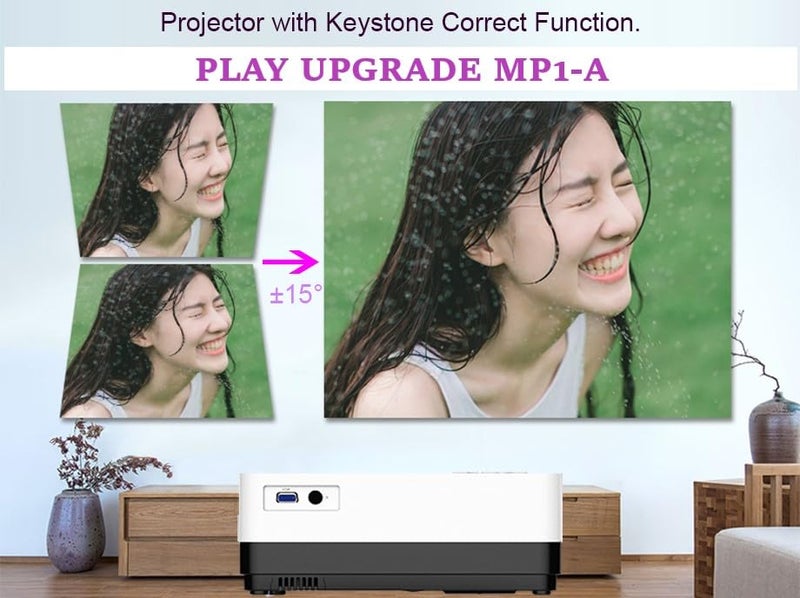 PLAY Store 5000LM Android 9 WiFi 3D 4K Bluetooth SMART 1920x1080P Multifunctional Projector - Image 5