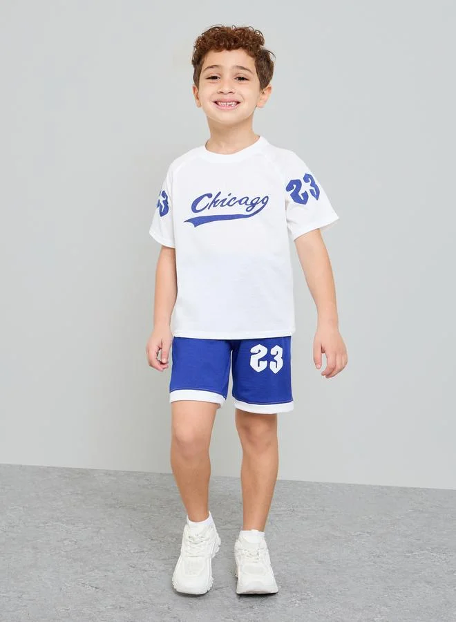 Styli Boys Chicago 23 T-Shirt and Shorts Set