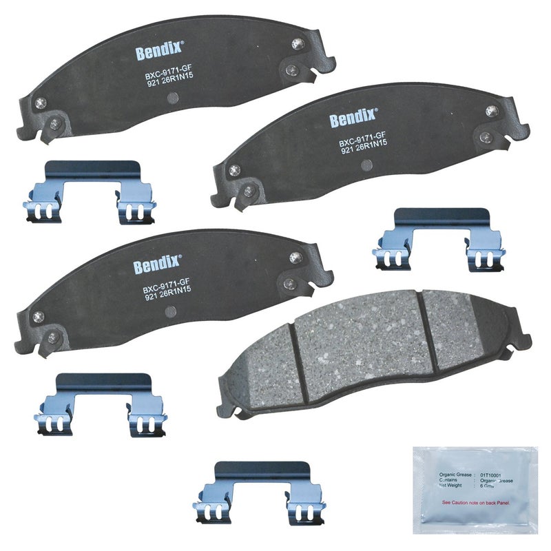 Bendix Priority1 CFC921 Ceramic Front Brake Pads for Cadillac CTS 2007-2003, STS 2008-2005, Pontiac Grand Prix 2008-2005 - Image 2