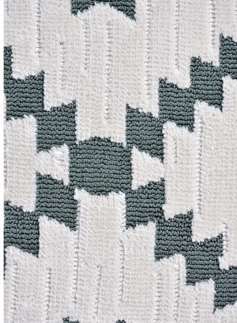 Ikari-Ivory-Sage-150X230cm anti skid Machine Made Thick Indian Rug - Image 4
