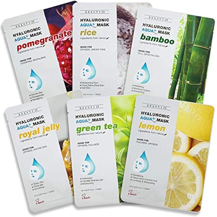 BEAUTY29 Hyaluronic Aqua Plus Essence Full Face Facial Sheet Mask 18 Sheets Combo - VALUE SET - Image 4