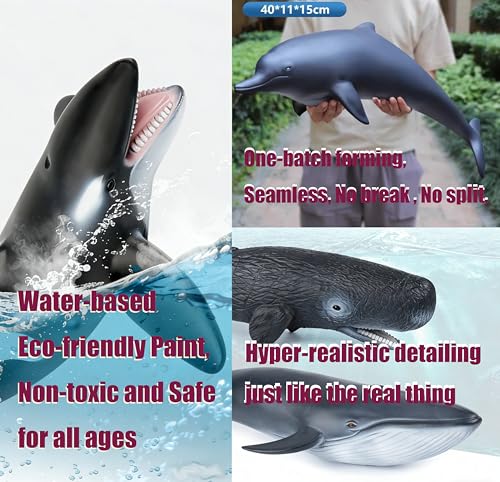 SmilerSmile Simulated Ocean Big Animal One pc 15 Inch Soft Filled Rubber Sea Educational Toys Penguin - Image 5