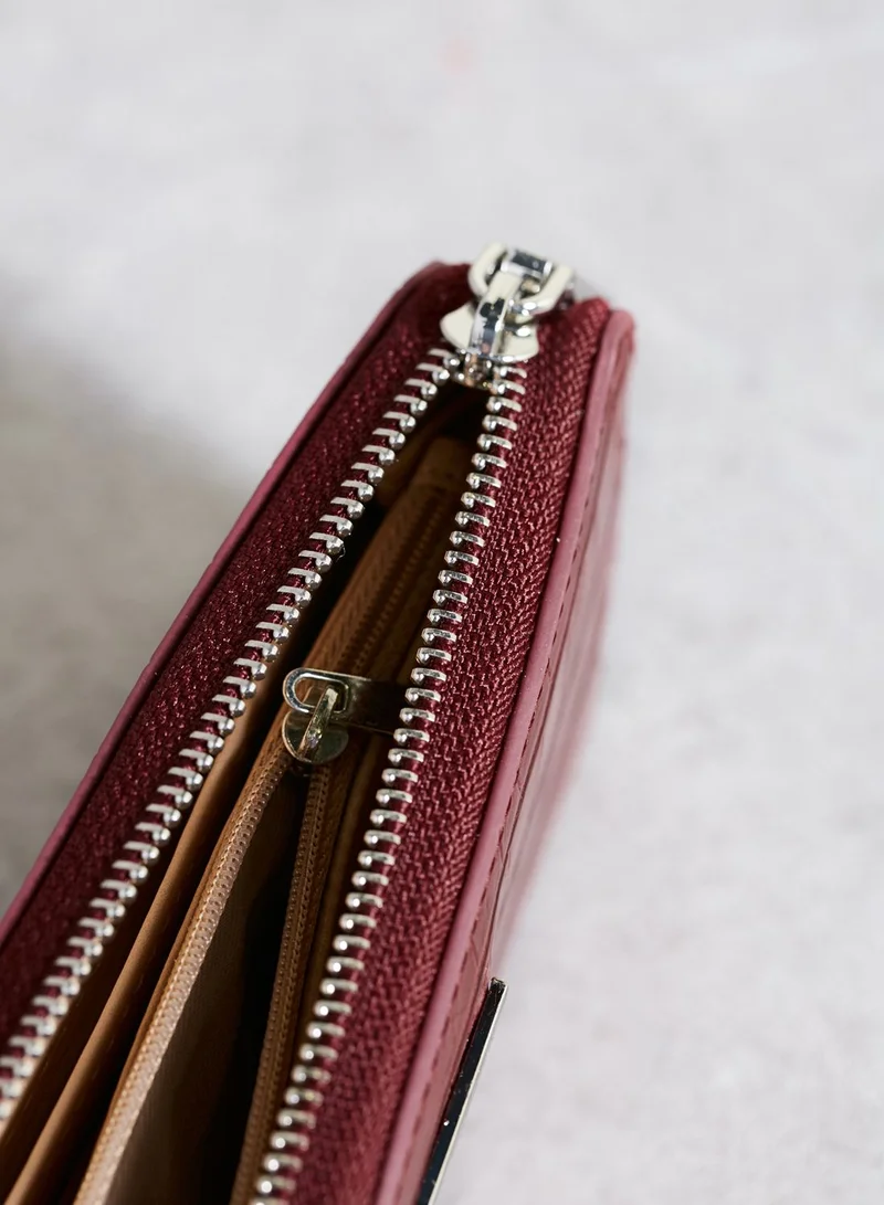 MANGO Croco Purse
