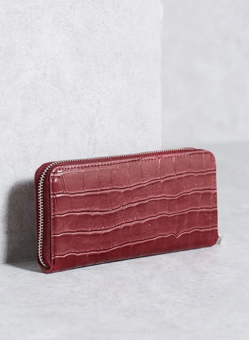 MANGO Croco Purse