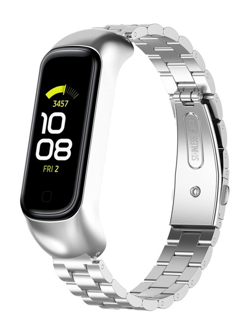 قطعة واحدة سوار معصم لسامسونج جالاكسي فيت 2، شريط من الفولاذ المقاوم للصدأ لسامسونج جالاكسي فيت 2 R220، ساعة، شريط معدن، إكسسوارات - Image 1