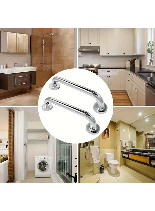 3 Piece Stainless Steel Handrails 11 8 15 75 19 69 Inch Bathroom Safety Bars - Image 4