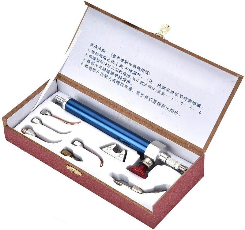 klarako Soldering Gun Kit,Oxygen Torch Jewelry Torch Welding Soldering Gun, With 5 Tips For Oxygen Cylinders,Jewelry Welding Processing Tool - Image 2