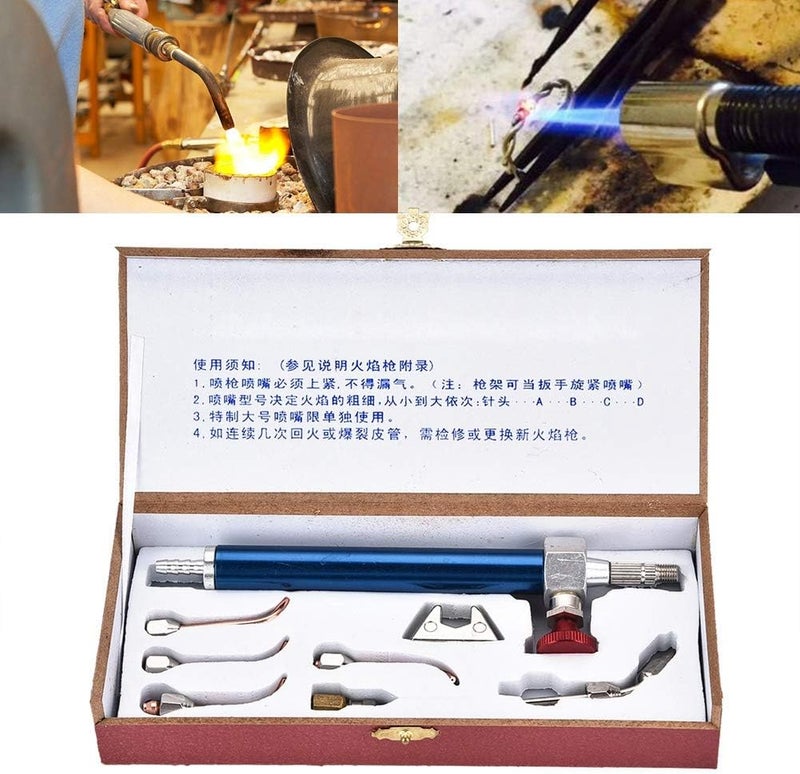 klarako Soldering Gun Kit,Oxygen Torch Jewelry Torch Welding Soldering Gun, With 5 Tips For Oxygen Cylinders,Jewelry Welding Processing Tool - Image 5