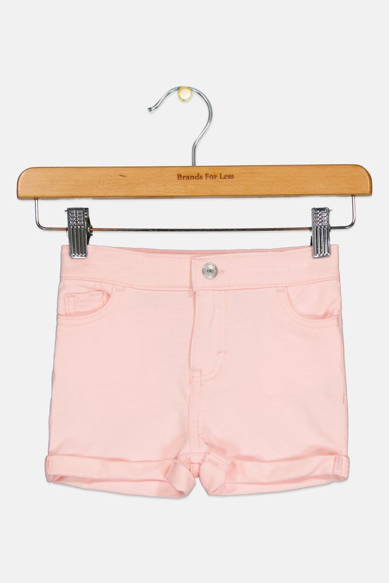 Levi's Toddlers Boy Solid Denim Shorts, Pink - Image 1