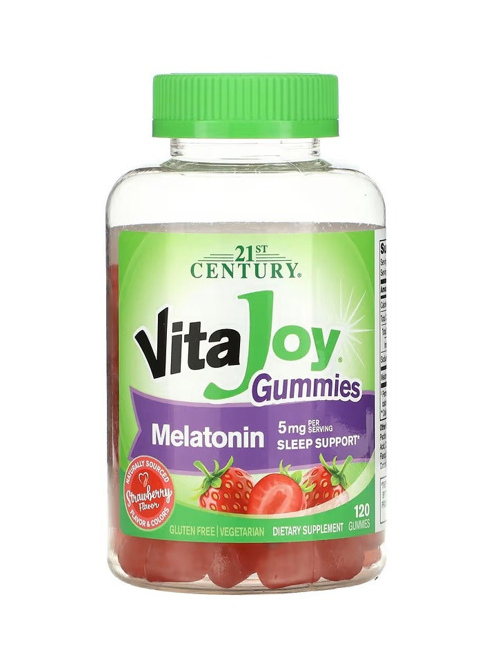 القرن الحادي والعشرون علكات ميلاتونين فيتا جوي 5 ملجم 120 علكة 2.5 ملجم لكل علكة - Image 1