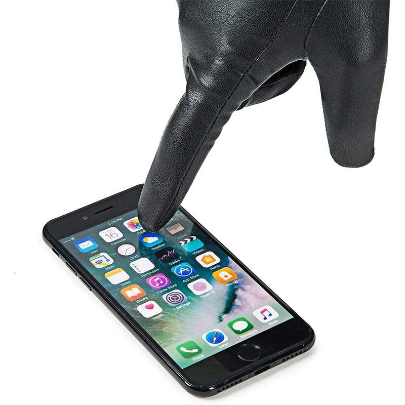 REDESS Winter Leather Gloves for Women, Wool Fleece Lined Warm Gloves, Touchscreen Texting Thick Thermal Snow Driving Gloves - Image 5