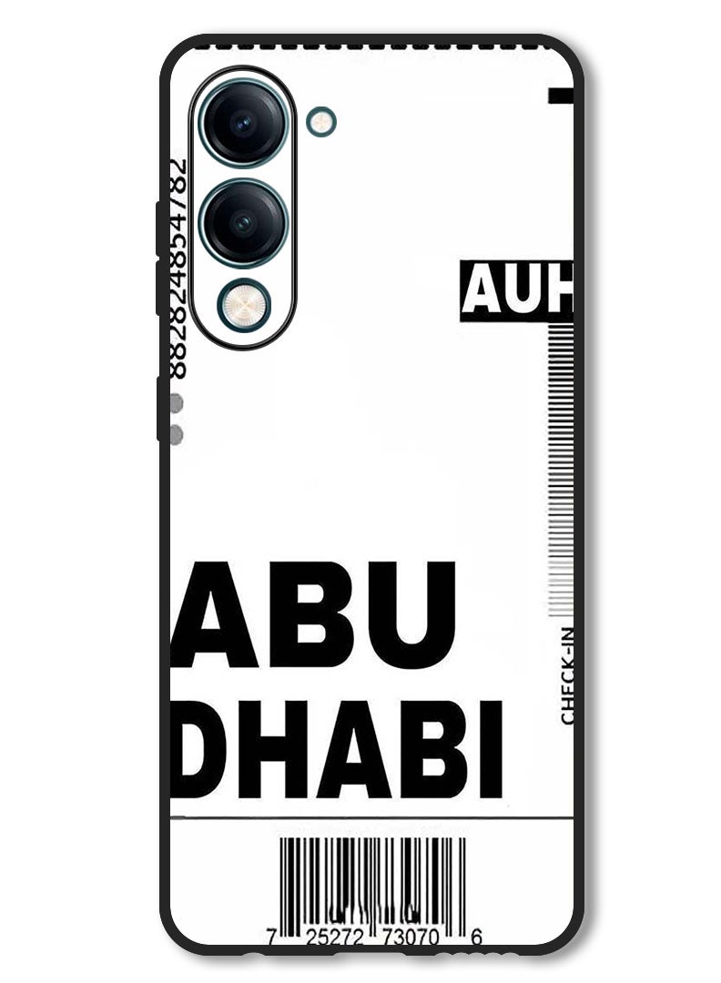 Theodor Case Compatible with Vivo Y29s Protection Shockproof Bumper Cover AUH boarding pass - Image 1