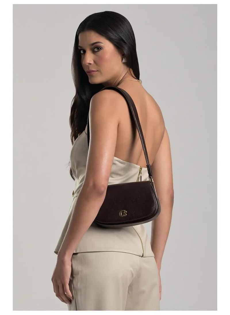 Carmen Steffens  Shoulder Bag Saddle Bag Brown Cocoa for Women | Best Price UAE