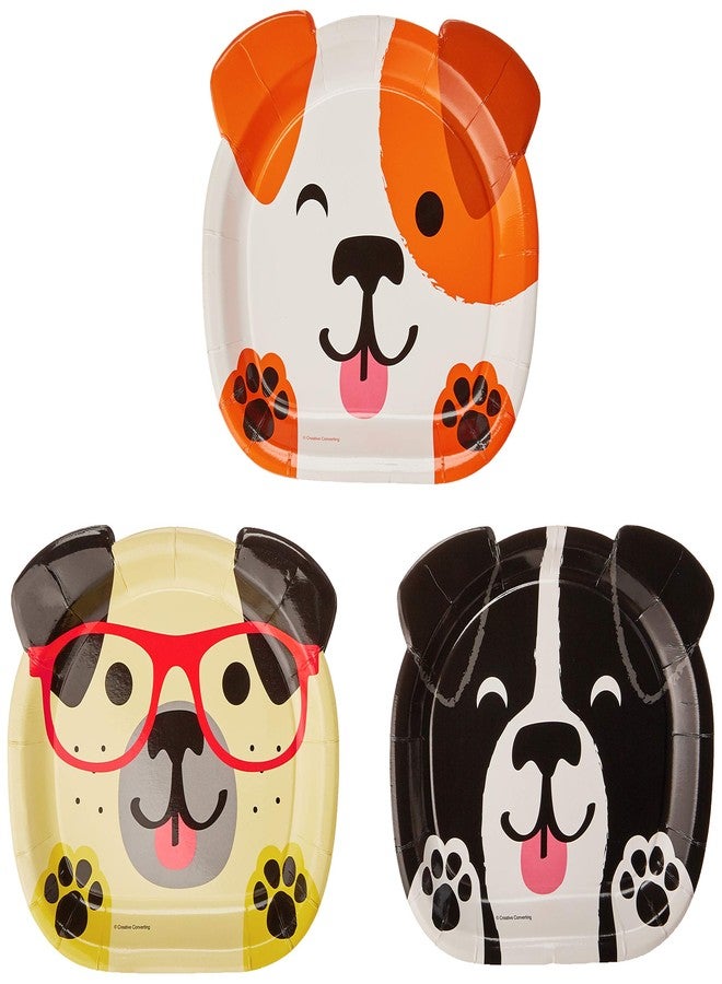 Creative Converting SHAPED PLATE 9" ASSORTED DOGS, 0.5x8.75x7.7inc, Multicolor - Image 2