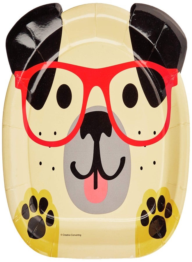 Creative Converting SHAPED PLATE 9" ASSORTED DOGS, 0.5x8.75x7.7inc, Multicolor - Image 4