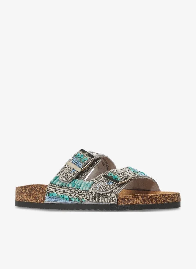 DOWN TO EARTH 2-strap adjustable buckle slide